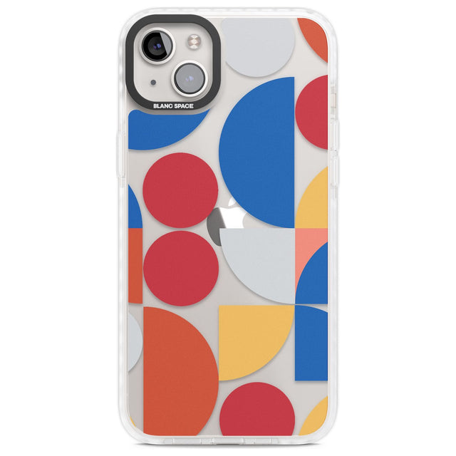 Abstract Colourful Mix Phone Case iPhone 14 Plus / Impact Case Blanc Space