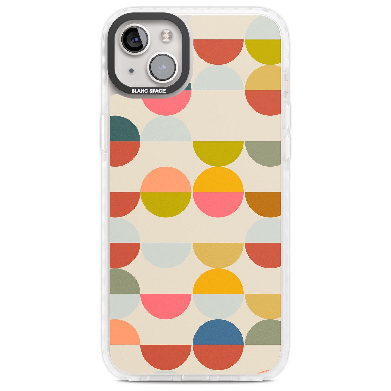 Abstract Retro Shapes: Colourful Circles