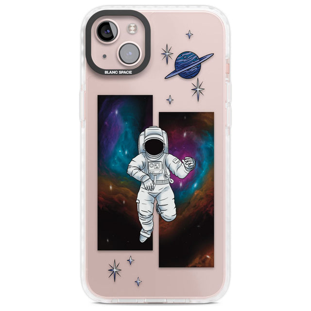 Escape The Nebula Phone Case iPhone 14 Plus / Impact Case Blanc Space