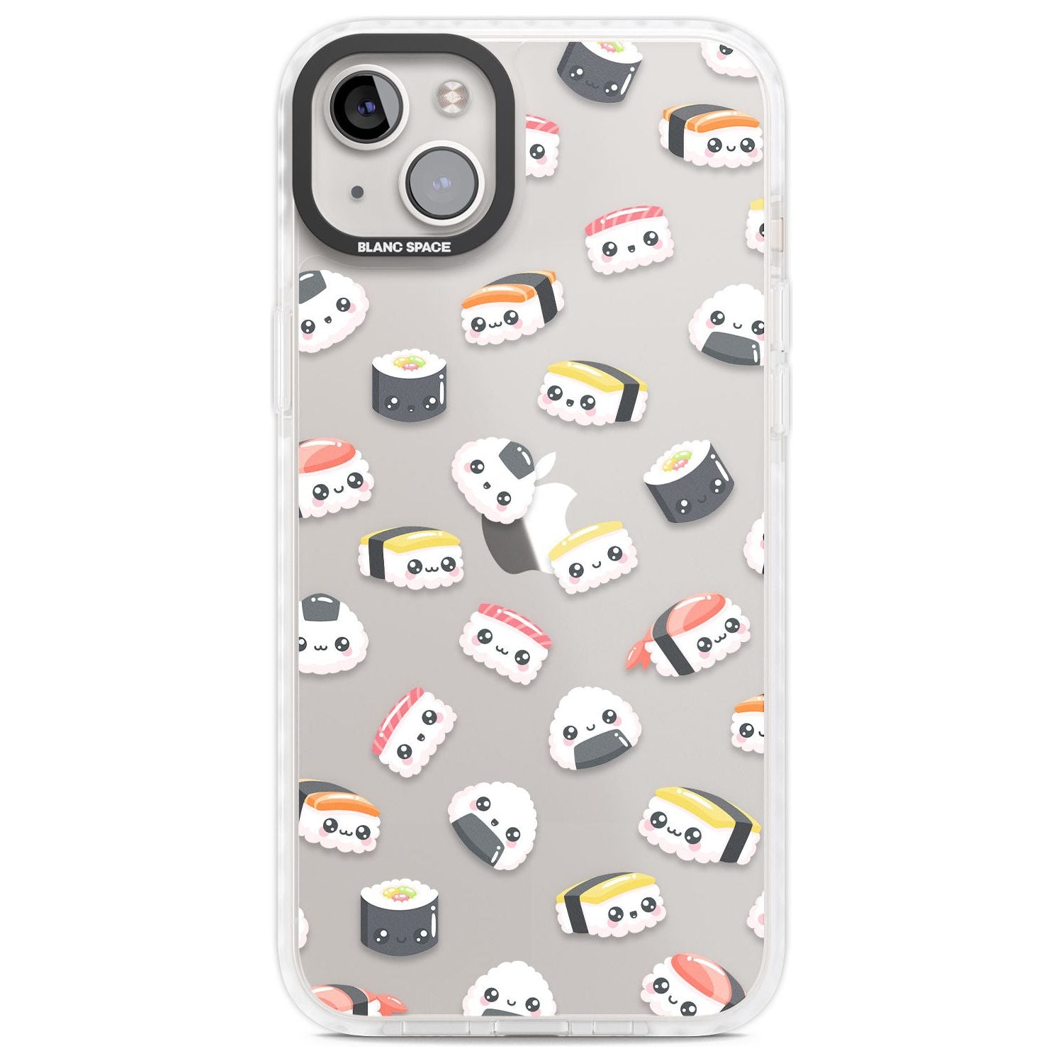 Kawaii Sushi & Rice Phone Case iPhone 14 Plus / Impact Case Blanc Space