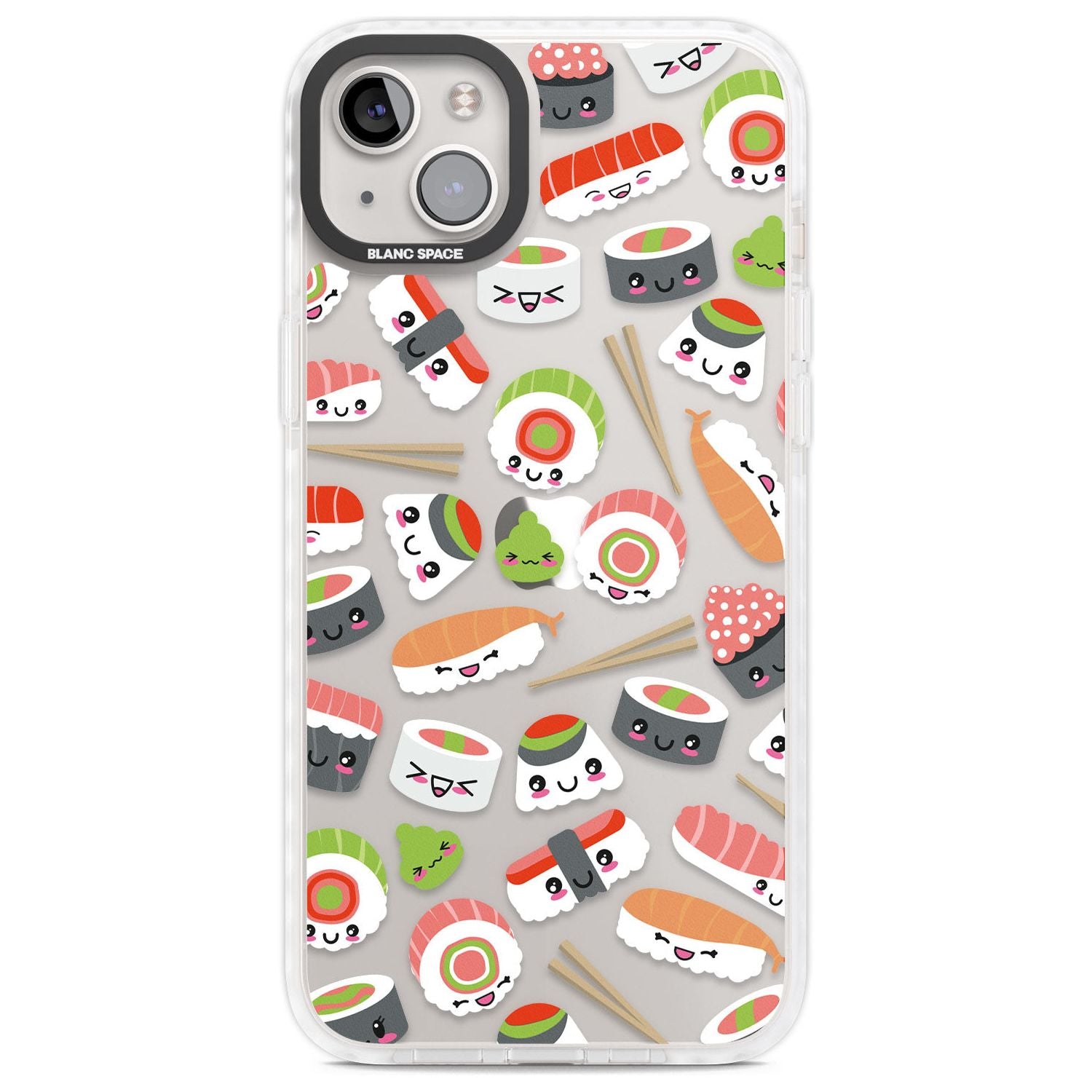 Kawaii Sushi Mix Phone Case iPhone 14 Plus / Impact Case Blanc Space