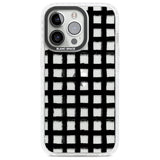 Messy Black Grid - Clear Phone Case iPhone 13 Pro / Impact Case,iPhone 14 Pro / Impact Case,iPhone 15 Pro Max / Impact Case,iPhone 15 Pro / Impact Case Blanc Space