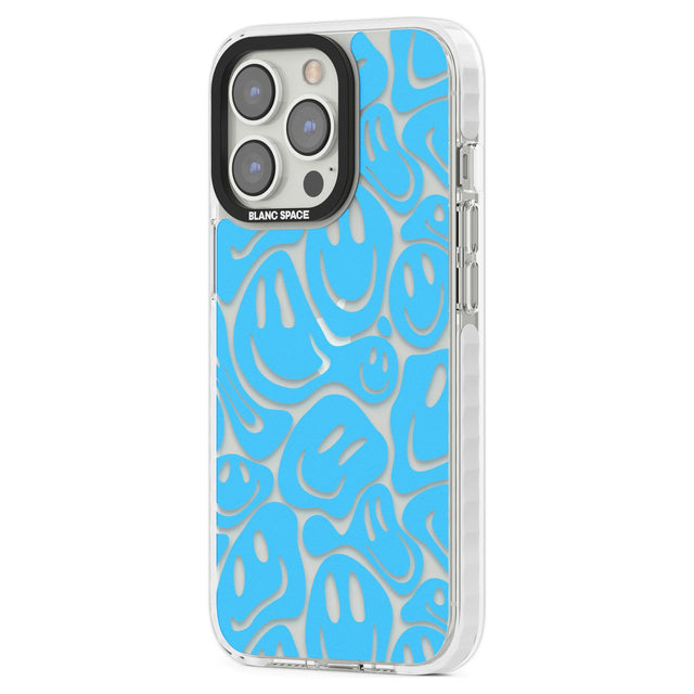 Blue Acid FacesPhone Case for iPhone 14 Pro