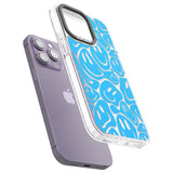 Blue Acid FacesPhone Case for iPhone 14 Pro