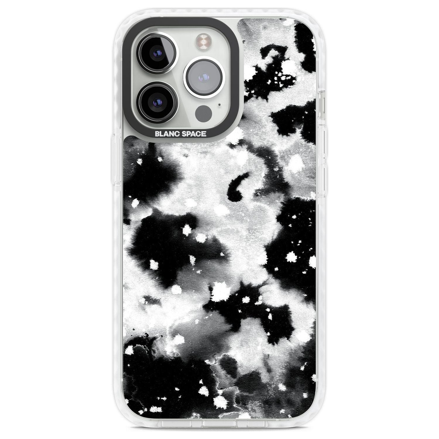 Black & White Acid Wash Tie-Dye Pattern Phone Case iPhone 13 Pro / Impact Case,iPhone 14 Pro / Impact Case,iPhone 15 Pro Max / Impact Case,iPhone 15 Pro / Impact Case Blanc Space