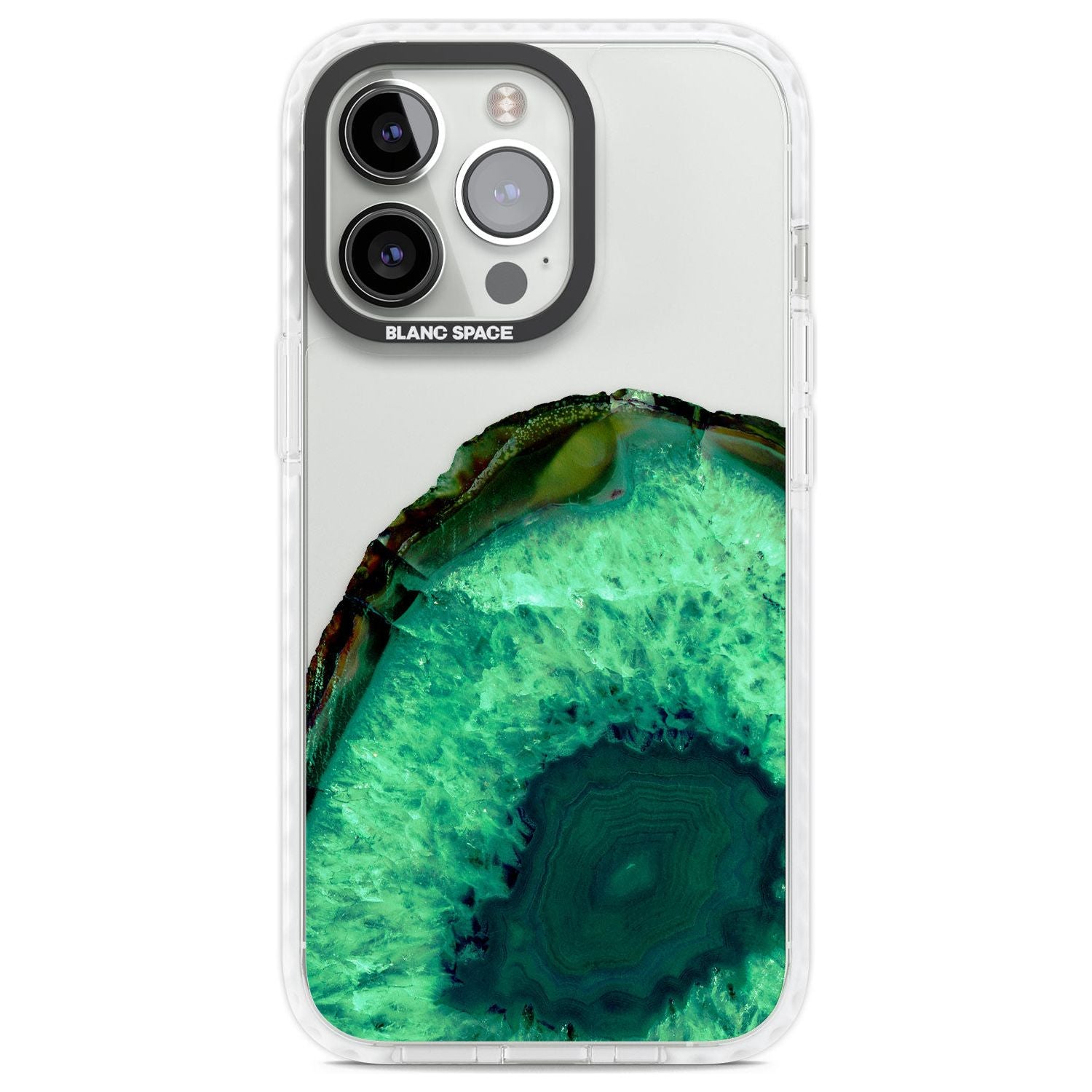 Emerald Green Gemstone Crystal Clear Design Phone Case iPhone 13 Pro / Impact Case,iPhone 14 Pro / Impact Case,iPhone 15 Pro Max / Impact Case,iPhone 15 Pro / Impact Case Blanc Space