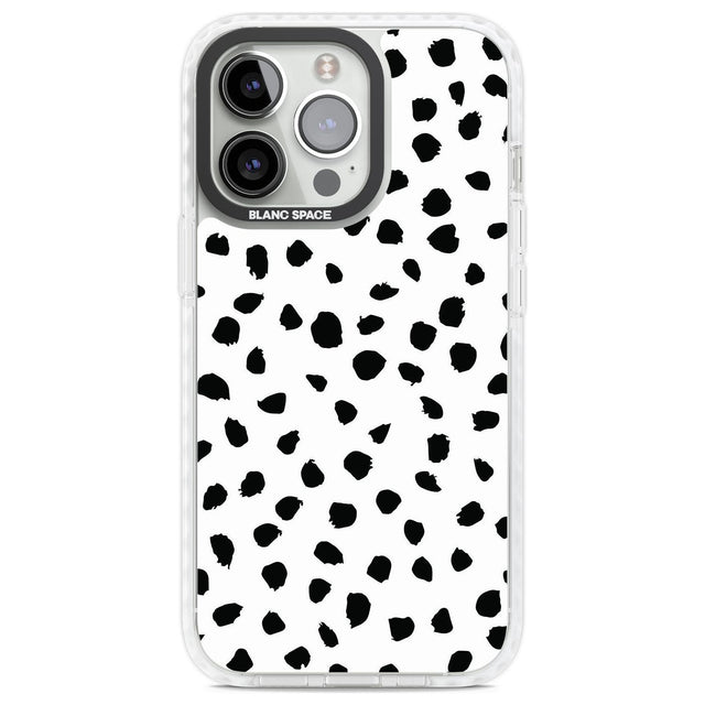 Dalmatian Print Phone Case iPhone 13 Pro / Impact Case,iPhone 14 Pro / Impact Case,iPhone 15 Pro Max / Impact Case,iPhone 15 Pro / Impact Case Blanc Space