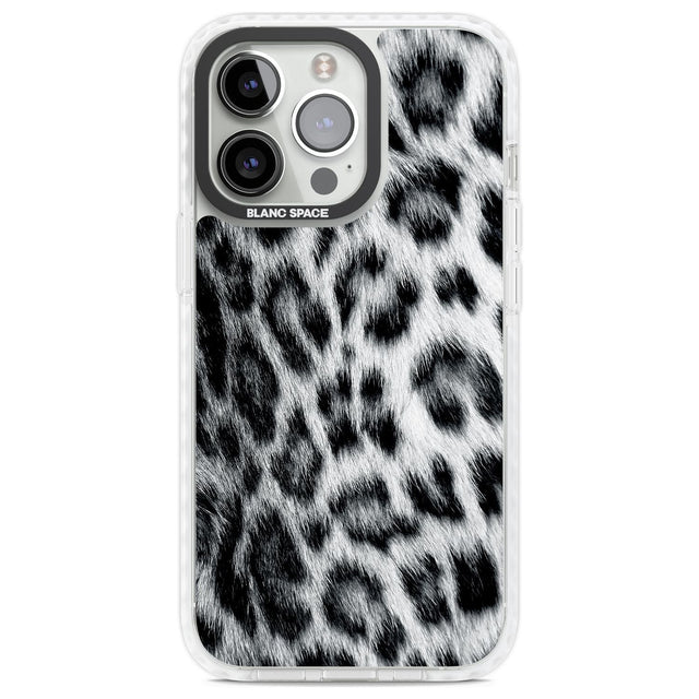 Animal Fur Pattern - Snow Leopard Phone Case iPhone 13 Pro / Impact Case,iPhone 14 Pro / Impact Case,iPhone 15 Pro / Impact Case,iPhone 15 Pro Max / Impact Case Blanc Space