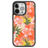 Hawaiian Flowers Abstract Pattern Phone Case iPhone 13 Pro / Black Impact Case,iPhone 14 Pro / Black Impact Case,iPhone 15 Pro Max / Black Impact Case,iPhone 15 Pro / Black Impact Case Blanc Space