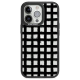 Messy Black Grid - Clear Phone Case iPhone 13 Pro / Black Impact Case,iPhone 14 Pro / Black Impact Case,iPhone 15 Pro Max / Black Impact Case,iPhone 15 Pro / Black Impact Case Blanc Space