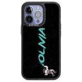 Personalised Graffiti Astronaut Custom Phone Case iPhone 13 Pro / Black Impact Case,iPhone 14 Pro / Black Impact Case,iPhone 15 Pro Max / Black Impact Case,iPhone 15 Pro / Black Impact Case Blanc Space