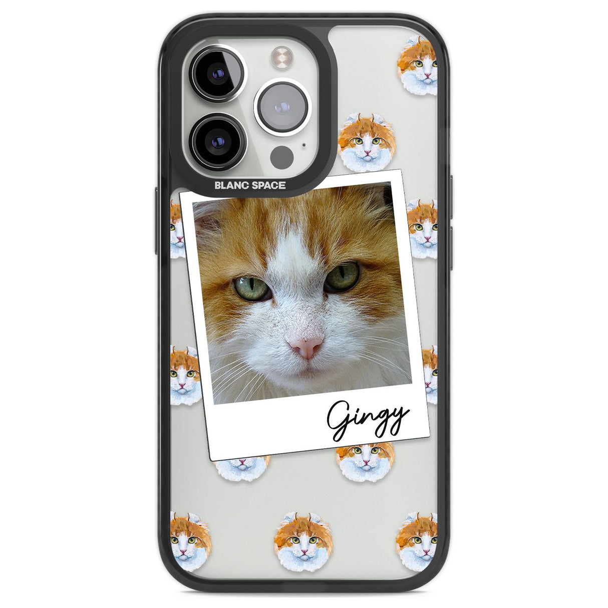 Personalised American Curl Photo Custom Phone Case iPhone 13 Pro / Black Impact Case,iPhone 14 Pro / Black Impact Case,iPhone 15 Pro Max / Black Impact Case,iPhone 15 Pro / Black Impact Case Blanc Space