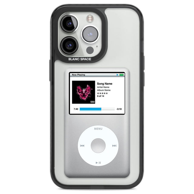 Personalised Classic iPod Custom Phone Case iPhone 13 Pro / Black Impact Case,iPhone 14 Pro / Black Impact Case,iPhone 15 Pro Max / Black Impact Case,iPhone 15 Pro / Black Impact Case Blanc Space