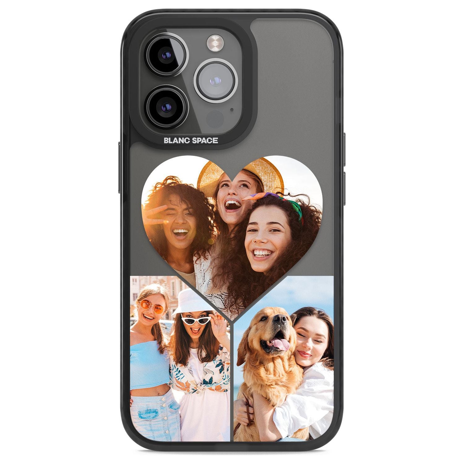 Personalised Heart Photo GridPhone Case for iPhone 14 Pro