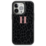 Personalised Small Pink Leopard Monogram Custom Phone Case iPhone 13 Pro / Black Impact Case,iPhone 14 Pro / Black Impact Case,iPhone 15 Pro Max / Black Impact Case,iPhone 15 Pro / Black Impact Case Blanc Space