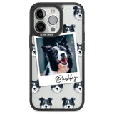 Personalised Border Collie - Dog Photo Custom Phone Case iPhone 13 Pro / Black Impact Case,iPhone 14 Pro / Black Impact Case,iPhone 15 Pro Max / Black Impact Case,iPhone 15 Pro / Black Impact Case Blanc Space