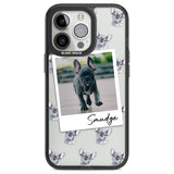 Personalised French Bulldog, Grey - Dog Photo Custom Phone Case iPhone 13 Pro / Black Impact Case,iPhone 14 Pro / Black Impact Case,iPhone 15 Pro Max / Black Impact Case,iPhone 15 Pro / Black Impact Case Blanc Space