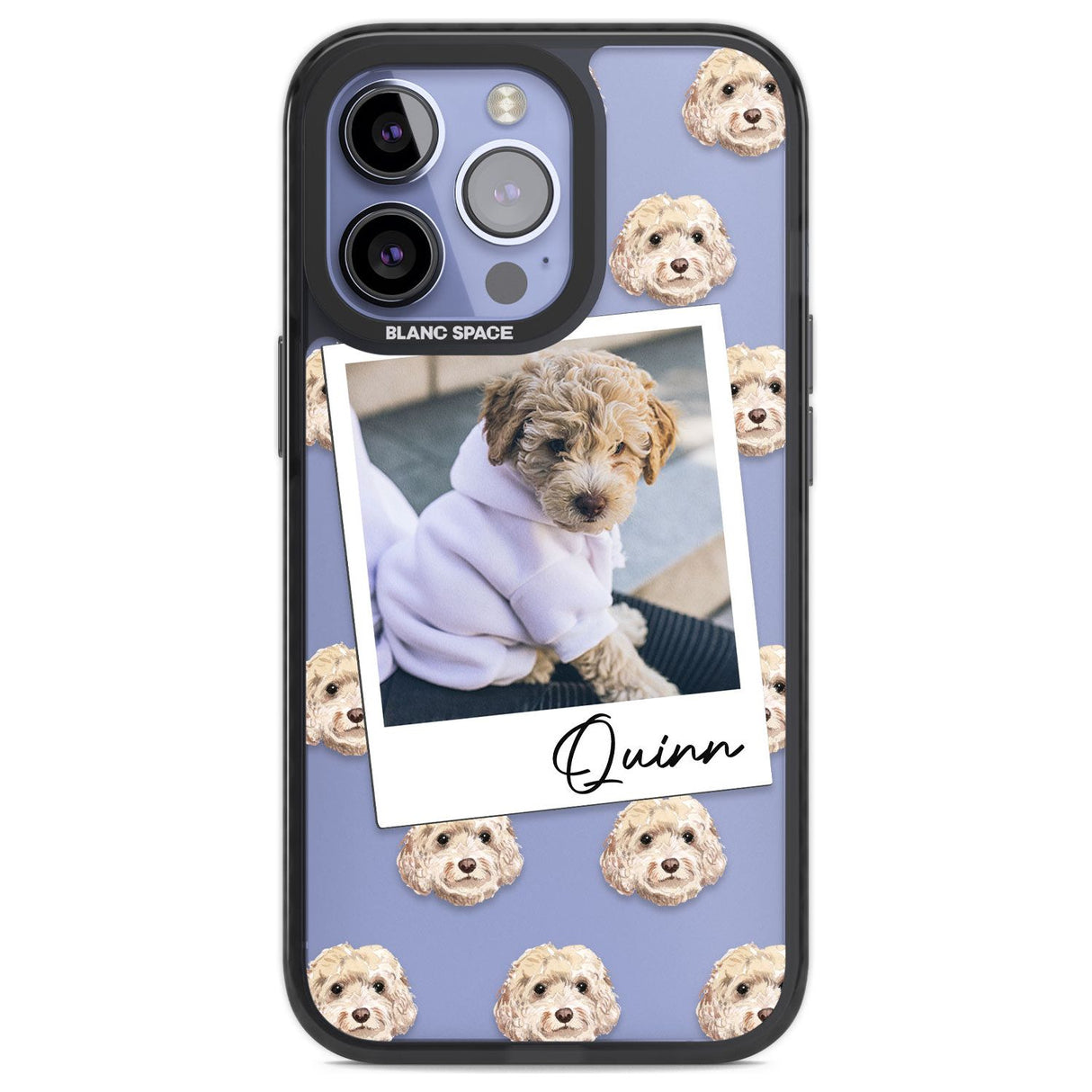 Personalised Cockapoo, Cream - Dog Photo Custom Phone Case iPhone 13 Pro / Black Impact Case,iPhone 14 Pro / Black Impact Case,iPhone 15 Pro Max / Black Impact Case,iPhone 15 Pro / Black Impact Case Blanc Space