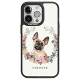 Personalised Tan French Bulldog Watercolour Dog Portrait Custom Phone Case iPhone 13 Pro / Black Impact Case,iPhone 14 Pro / Black Impact Case,iPhone 15 Pro Max / Black Impact Case,iPhone 15 Pro / Black Impact Case Blanc Space