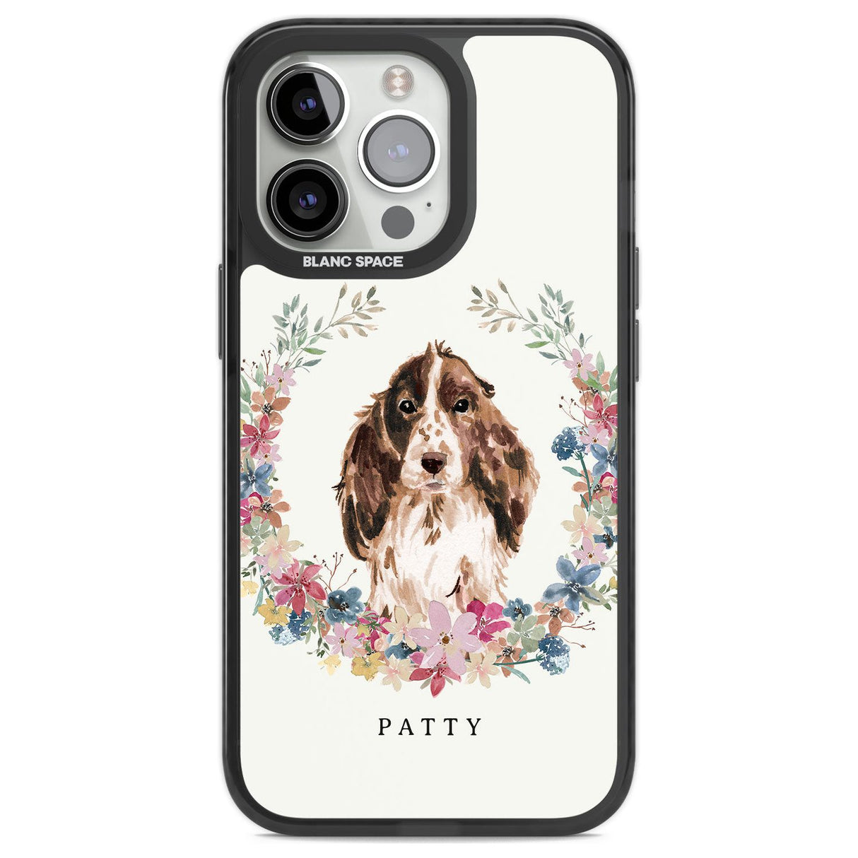 Personalised Brown Cocker Spaniel - Watercolour Dog Portrait Custom Phone Case iPhone 13 Pro / Black Impact Case,iPhone 14 Pro / Black Impact Case,iPhone 15 Pro Max / Black Impact Case,iPhone 15 Pro / Black Impact Case Blanc Space