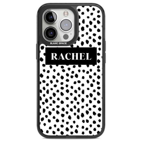 Personalised Black Dot Pattern