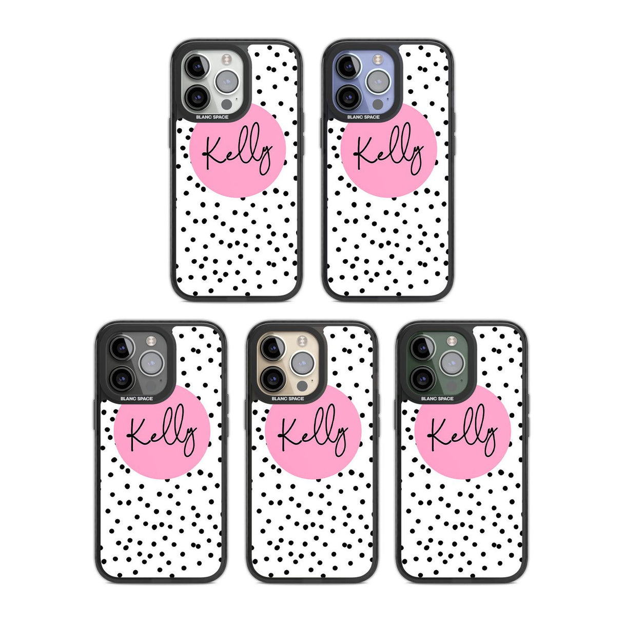 Personalised Pink Circle & Dots Custom Phone Case iPhone 15 Pro Max / Black Impact Case,iPhone 15 Plus / Black Impact Case,iPhone 15 Pro / Black Impact Case,iPhone 15 / Black Impact Case,iPhone 15 Pro Max / Impact Case,iPhone 15 Plus / Impact Case,iPhone 15 Pro / Impact Case,iPhone 15 / Impact Case,iPhone 15 Pro Max / Magsafe Black Impact Case,iPhone 15 Plus / Magsafe Black Impact Case,iPhone 15 Pro / Magsafe Black Impact Case,iPhone 15 / Magsafe Black Impact Case,iPhone 14 Pro Max / Black Impact Case,iPhon