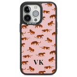 Personalised Safari Tiger Pattern on Pink Custom Phone Case iPhone 13 Pro / Black Impact Case,iPhone 14 Pro / Black Impact Case,iPhone 15 Pro Max / Black Impact Case,iPhone 15 Pro / Black Impact Case Blanc Space