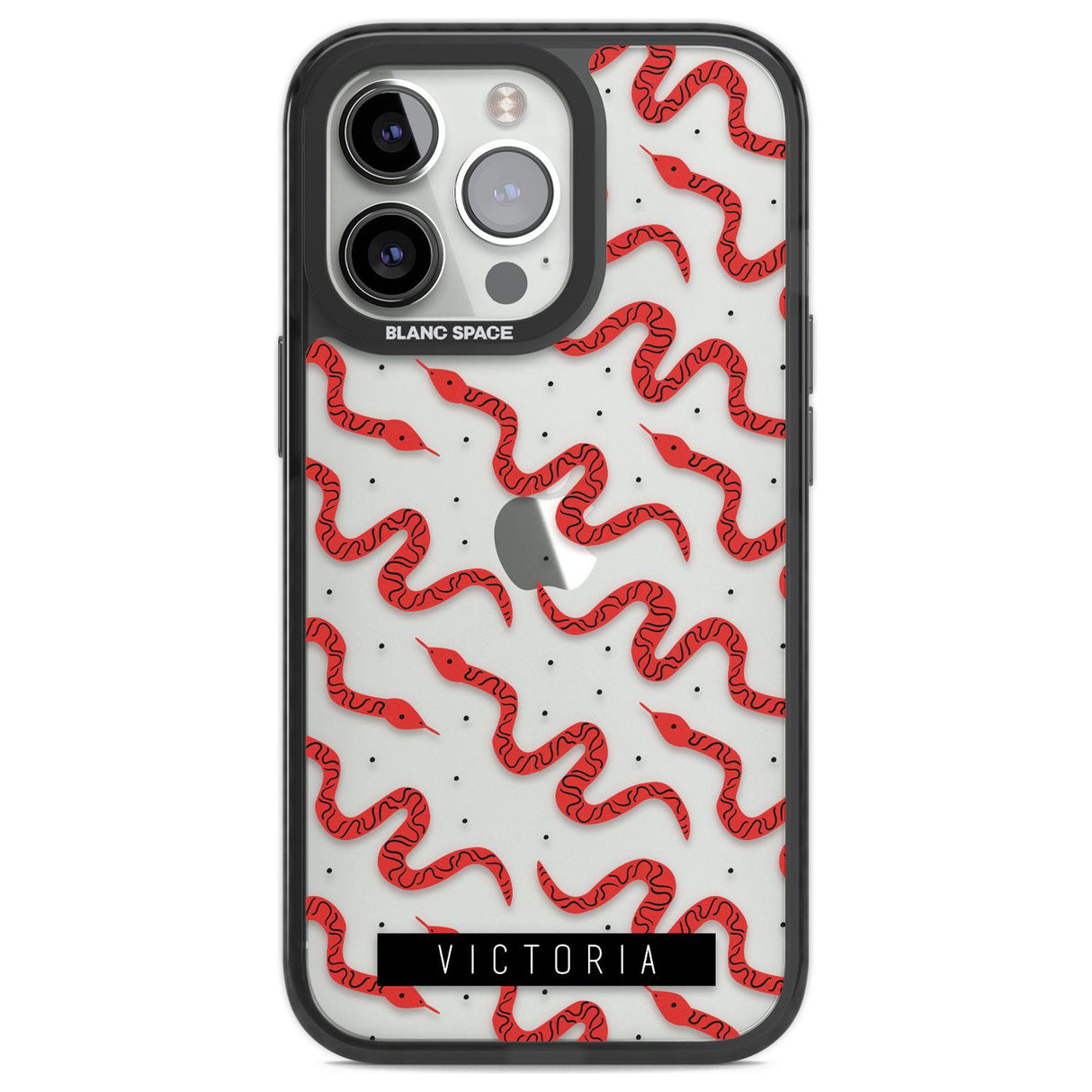 Personalised Snake Pattern Custom Phone Case iPhone 13 Pro / Black Impact Case,iPhone 14 Pro / Black Impact Case,iPhone 15 Pro Max / Black Impact Case,iPhone 15 Pro / Black Impact Case Blanc Space