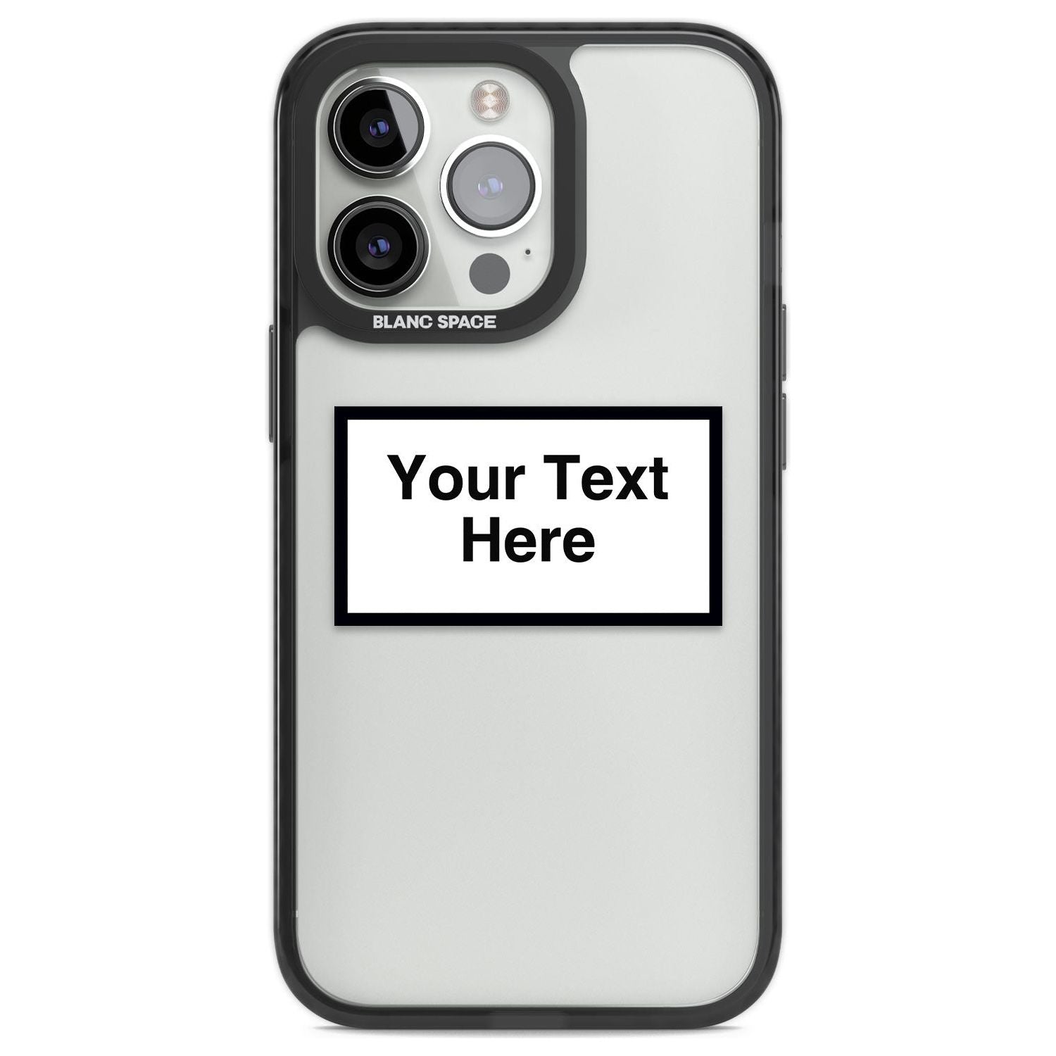 Personalised Create your own Warning Label Phone Case for iPhone 14 Pro