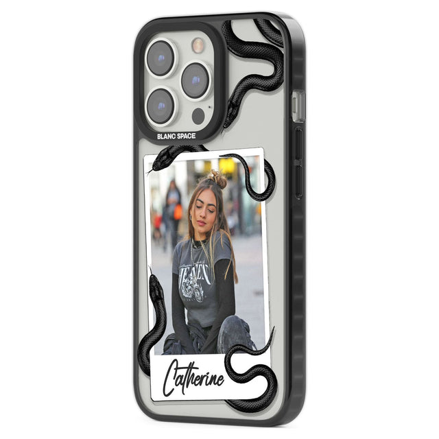 Personalised Snake Instant PhotoPhone Case for iPhone 14 Pro