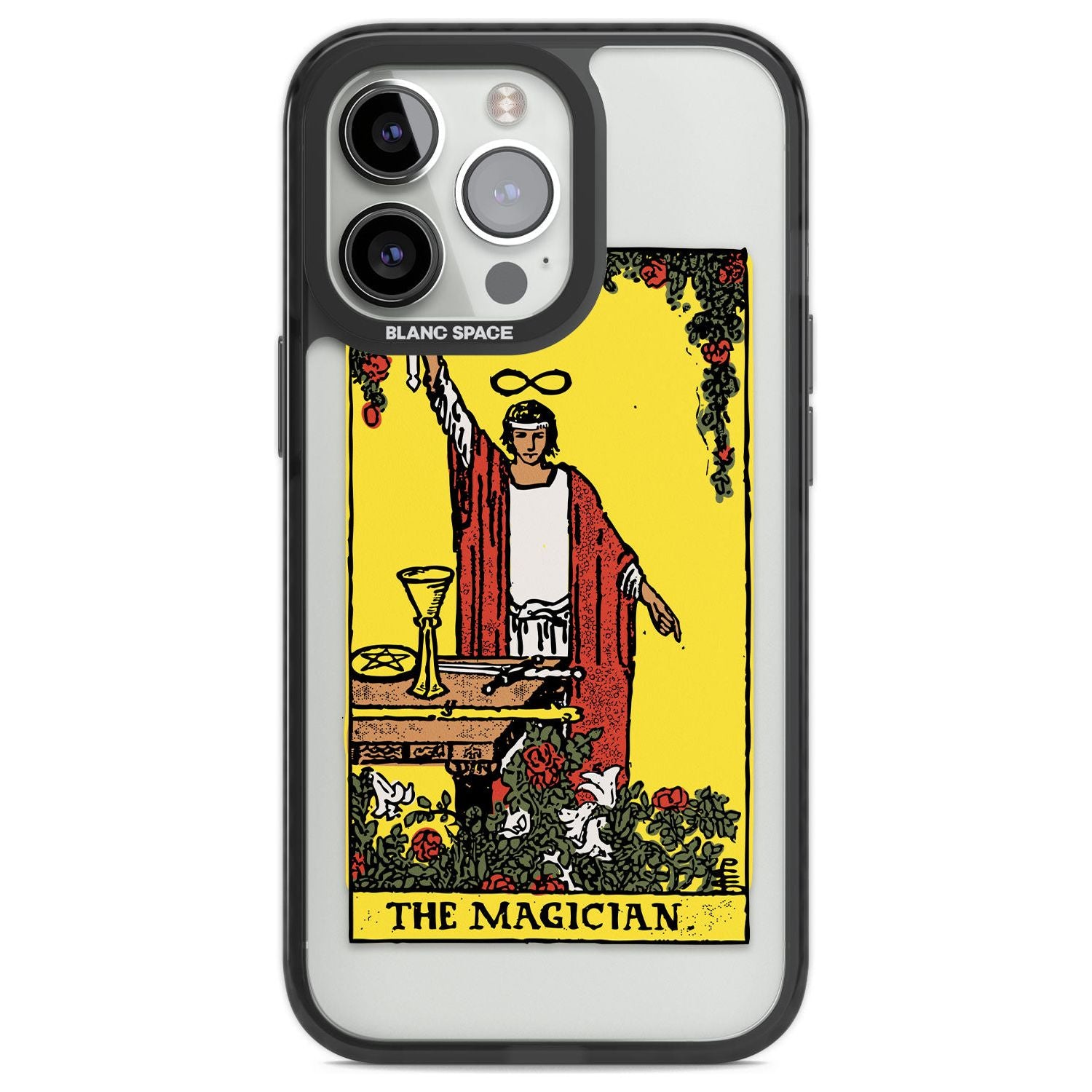 Personalised The Magician Tarot Card - Colour Phone Case iPhone 13 Pro / Black Impact Case,iPhone 14 Pro / Black Impact Case,iPhone 15 Pro Max / Black Impact Case,iPhone 15 Pro / Black Impact Case Blanc Space