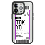 Personalised Tokyo Boarding Pass Custom Phone Case iPhone 13 Pro / Black Impact Case,iPhone 14 Pro / Black Impact Case,iPhone 15 Pro Max / Black Impact Case,iPhone 15 Pro / Black Impact Case Blanc Space