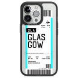 Personalised Glasgow Boarding Pass Custom Phone Case iPhone 13 Pro / Black Impact Case,iPhone 14 Pro / Black Impact Case,iPhone 15 Pro Max / Black Impact Case,iPhone 15 Pro / Black Impact Case Blanc Space