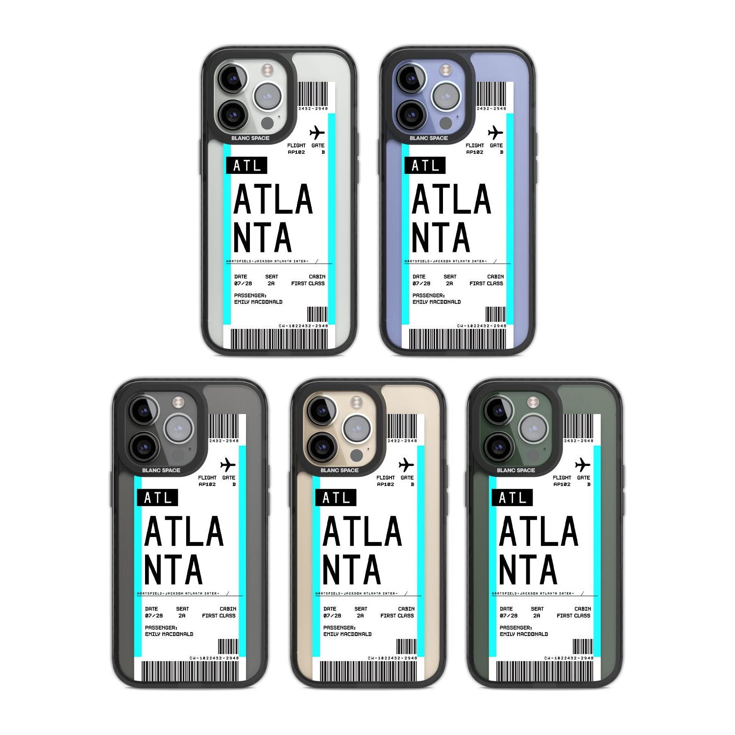 Personalised Atlanta Boarding Pass