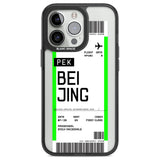 Personalised Beijing Boarding Pass Custom Phone Case iPhone 13 Pro / Black Impact Case,iPhone 14 Pro / Black Impact Case,iPhone 15 Pro Max / Black Impact Case,iPhone 15 Pro / Black Impact Case Blanc Space