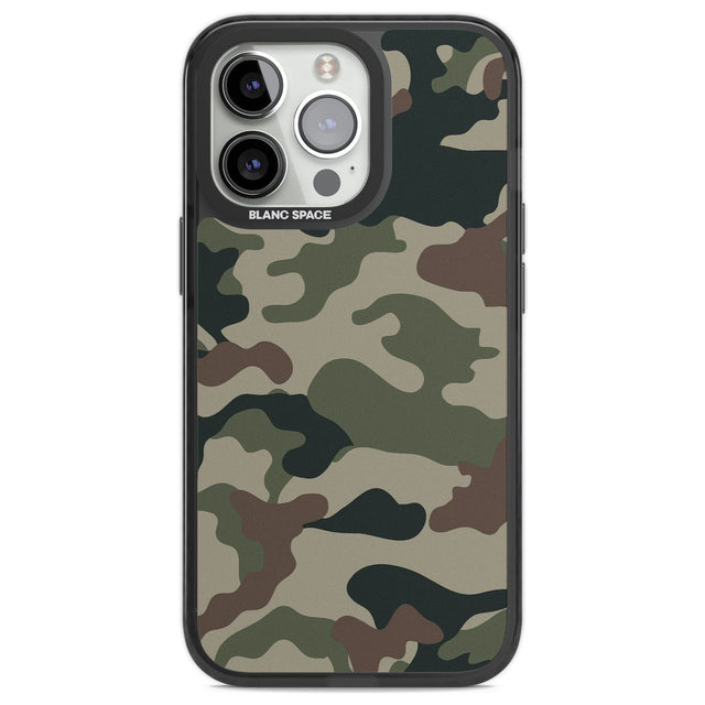 Green and Brown Camo Phone Case iPhone 13 Pro / Black Impact Case,iPhone 14 Pro / Black Impact Case,iPhone 15 Pro Max / Black Impact Case,iPhone 15 Pro / Black Impact Case Blanc Space