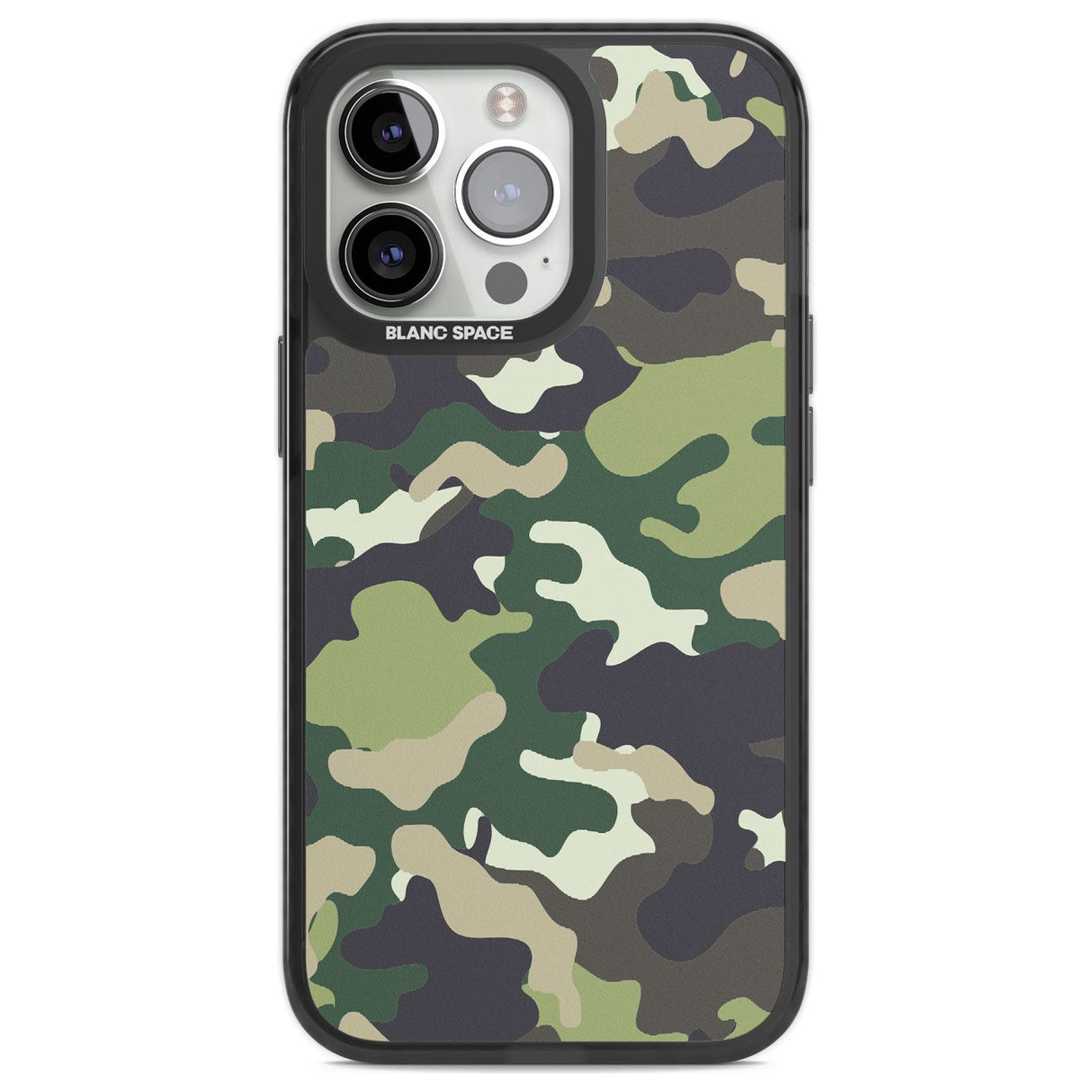 Green Camo Phone Case iPhone 13 Pro / Black Impact Case,iPhone 14 Pro / Black Impact Case,iPhone 15 Pro Max / Black Impact Case,iPhone 15 Pro / Black Impact Case Blanc Space