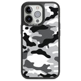 Grey Black Urban Camo Phone Case iPhone 13 Pro / Black Impact Case,iPhone 14 Pro / Black Impact Case,iPhone 15 Pro / Black Impact Case,iPhone 15 Pro Max / Black Impact Case Blanc Space