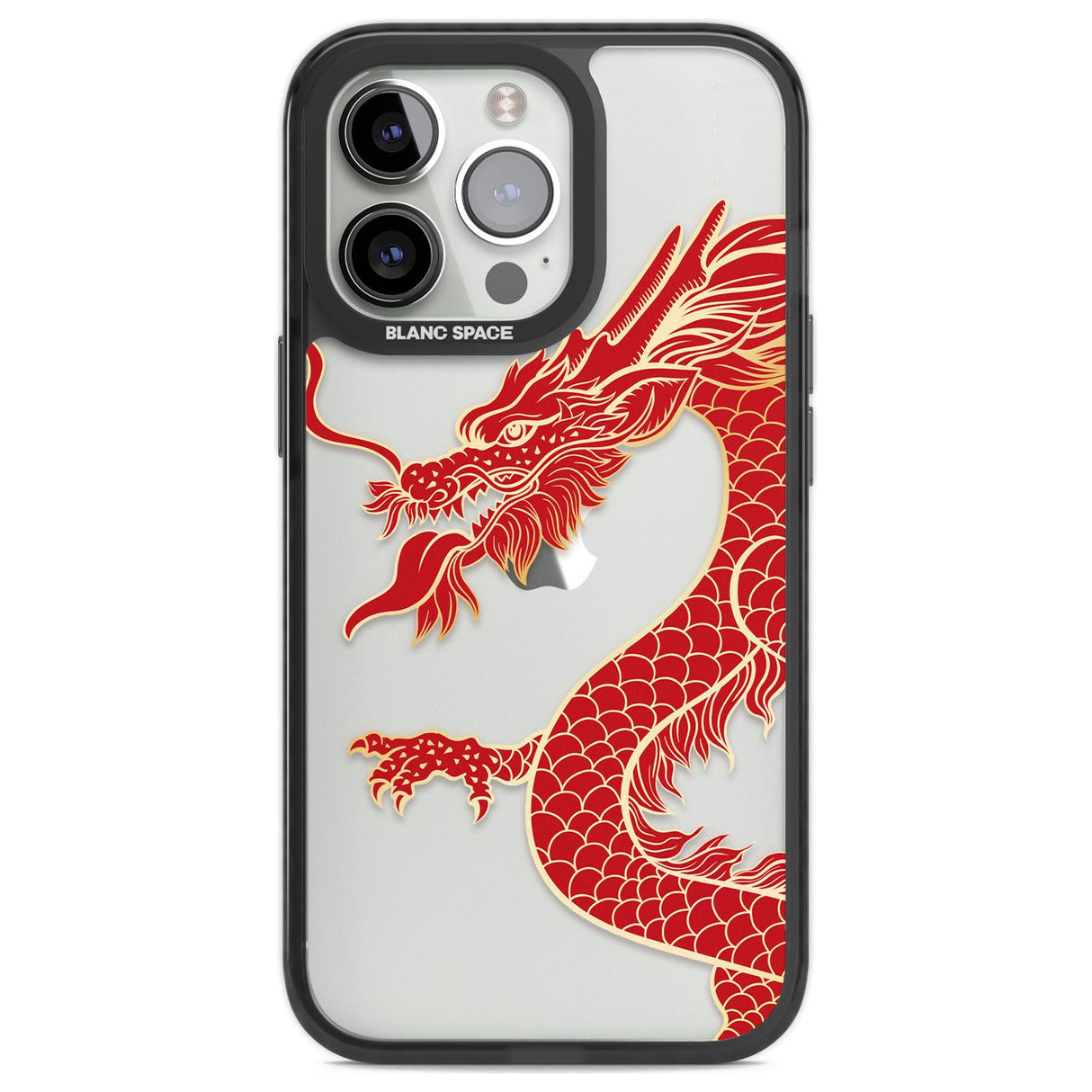 Large Red Dragon Phone Case iPhone 13 Pro / Black Impact Case,iPhone 14 Pro / Black Impact Case,iPhone 15 Pro Max / Black Impact Case,iPhone 15 Pro / Black Impact Case Blanc Space