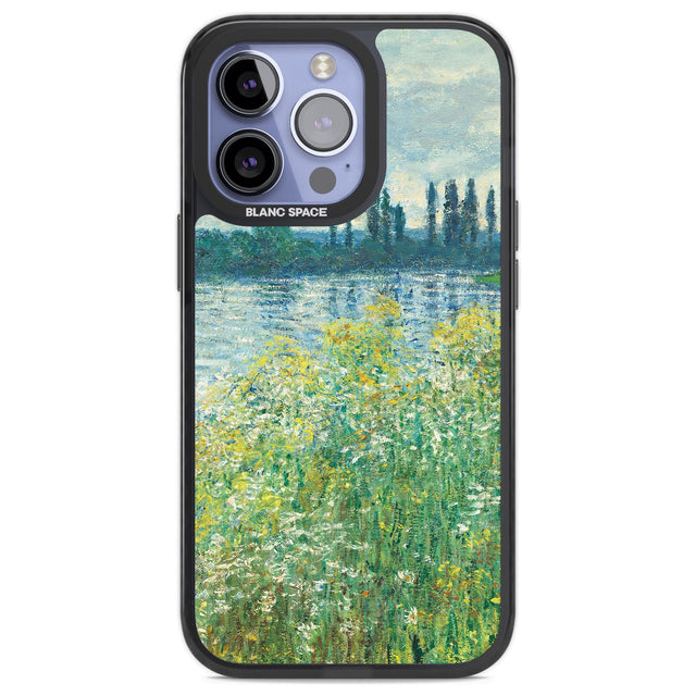 Banks of the Seine by Claude Monet Phone Case iPhone 13 Pro / Black Impact Case,iPhone 14 Pro / Black Impact Case,iPhone 15 Pro Max / Black Impact Case,iPhone 15 Pro / Black Impact Case Blanc Space