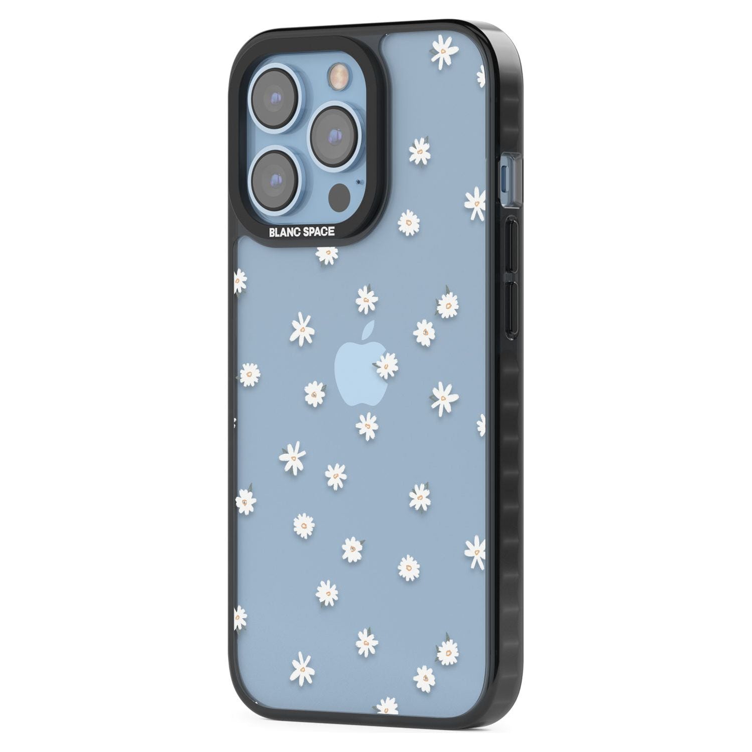 White Stars on Clear Phone Case for iPhone 14 Pro