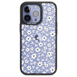 Floral Print on Transparent Phone Case iPhone 13 Pro / Black Impact Case,iPhone 14 Pro / Black Impact Case,iPhone 15 Pro Max / Black Impact Case,iPhone 15 Pro / Black Impact Case Blanc Space