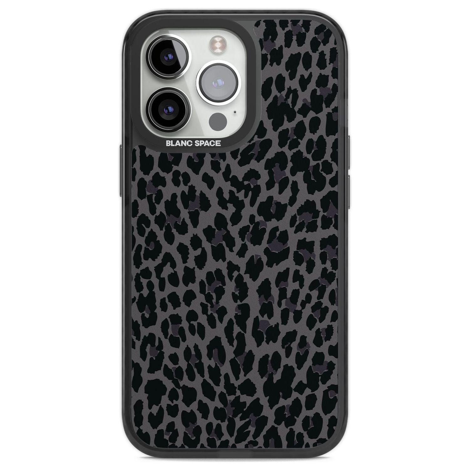 Dark Animal Print Pattern Small Leopard Phone Case iPhone 13 Pro / Black Impact Case,iPhone 14 Pro / Black Impact Case,iPhone 15 Pro Max / Black Impact Case,iPhone 15 Pro / Black Impact Case Blanc Space