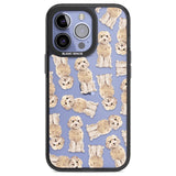 Cockapoo (Champagne) Watercolour Dog Pattern Phone Case iPhone 13 Pro / Black Impact Case,iPhone 14 Pro / Black Impact Case,iPhone 15 Pro Max / Black Impact Case,iPhone 15 Pro / Black Impact Case Blanc Space