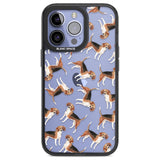 Beagle Watercolour Dog Pattern Phone Case iPhone 13 Pro / Black Impact Case,iPhone 14 Pro / Black Impact Case,iPhone 15 Pro Max / Black Impact Case,iPhone 15 Pro / Black Impact Case Blanc Space