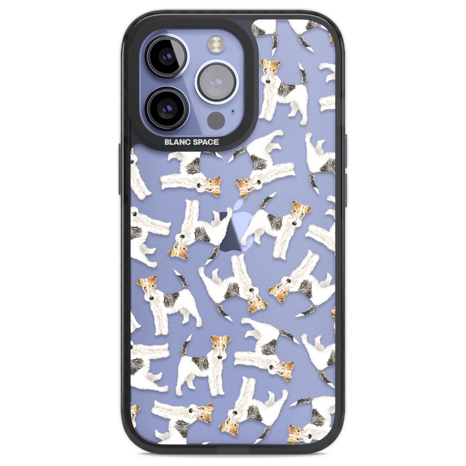 Wire Haired Fox Terrier Watercolour Dog Pattern