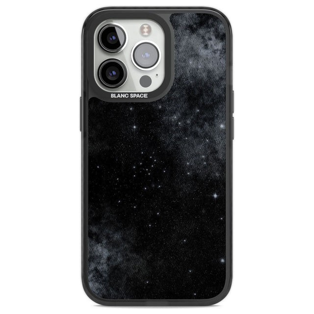 Night Sky Galaxies: Shimmering Stars Phone Case iPhone 13 Pro / Black Impact Case,iPhone 14 Pro / Black Impact Case,iPhone 15 Pro / Black Impact Case,iPhone 15 Pro Max / Black Impact Case Blanc Space