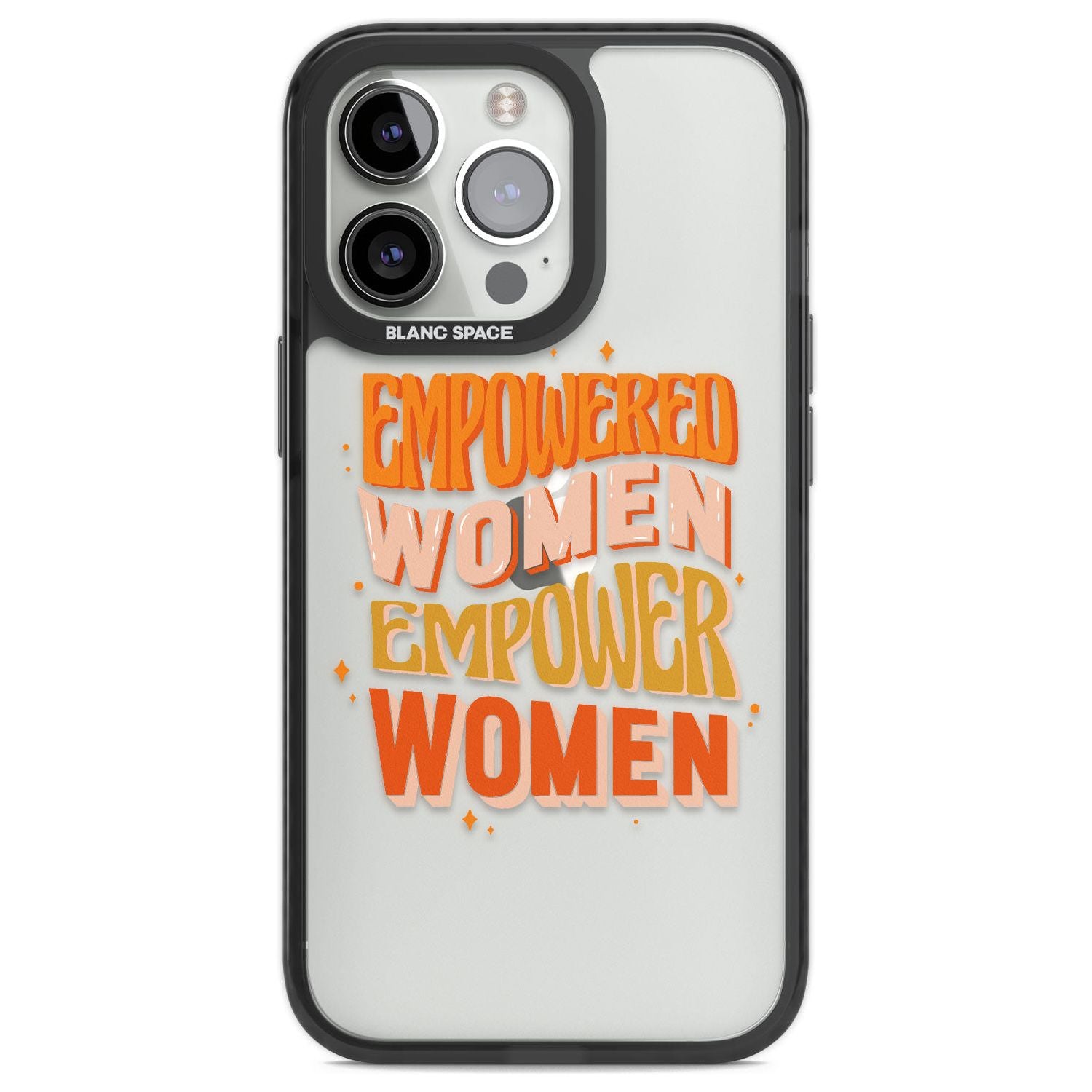 Empowered Women Phone Case iPhone 13 Pro / Black Impact Case,iPhone 14 Pro / Black Impact Case,iPhone 15 Pro Max / Black Impact Case,iPhone 15 Pro / Black Impact Case Blanc Space