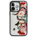 Floral Snake Phone Case iPhone 13 Pro / Black Impact Case,iPhone 14 Pro / Black Impact Case,iPhone 15 Pro Max / Black Impact Case,iPhone 15 Pro / Black Impact Case Blanc Space