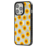 Sunflowers Transparent Pattern